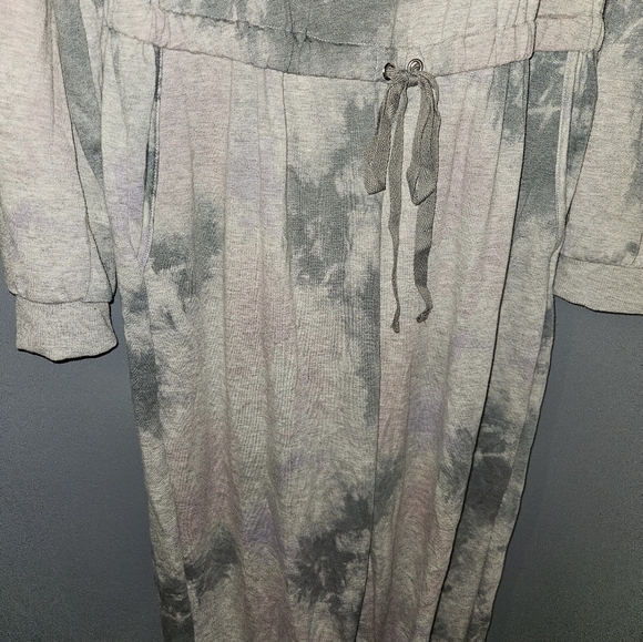 Lily Rose Womans Long Sleeve Tie-dyed  Jumpsuit Size L - Picture 7 of 15